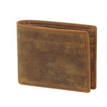 Retro laser engraved wallet